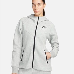 Nike Light Gray Hoodie with Black Trim